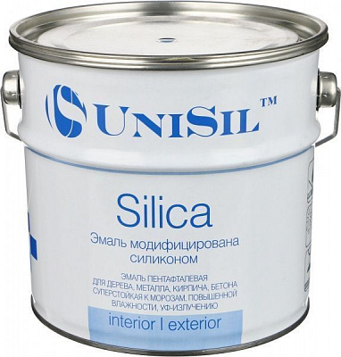 Эмаль UniSil пентафталевая Silica голубой глянец 2,2л 2,8кг