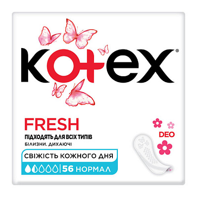 Прокладки ежедневные Kotex Deo normal 56 шт.