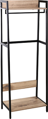 Вешалка Центр Меблів Твин с полкой под обувь 640х400х1690 мм черный/бежевый