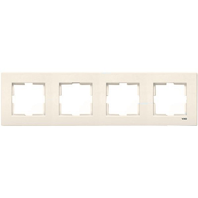 Рамка Viko Meridian четверная кремовая