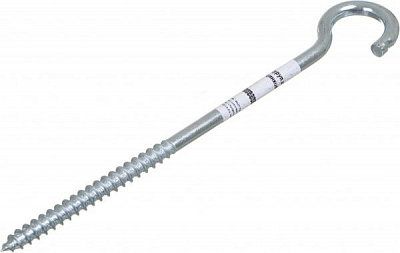 Шуруп универсальный с O-крюком 8x160 мм 1 шт белый цинк Expert Fix