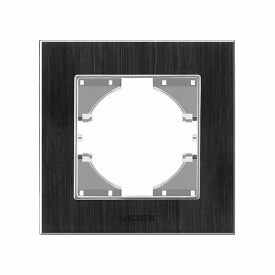 Рамка одномісна Videx Binera горизонтальна чорний VF-BNFRA1H-B