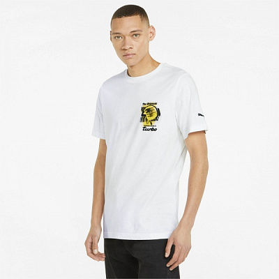 Футболка Puma PL Graphic Tee 53378507 р.L белый