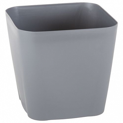 Горшок Serinova SAFIR №3 175xН155 с дренажом квадратный 3,4 л антрацит 
