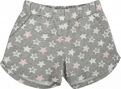 Шорти для дівчаток Luna Kids Stars р.122/128 сірий №0031/16055