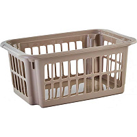 Корзина пластиковая Алеана 122057 4.5 л какао 123x194x294 мм