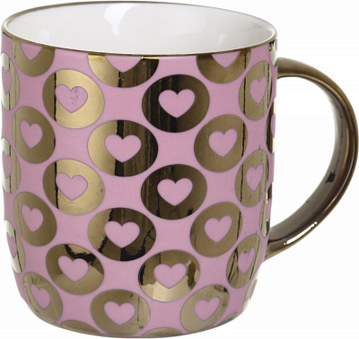 Чашка Fiora Arlekin 355 мл Pink 41E-005-B162