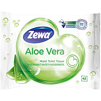 Туалетная бумага влажная Zewa Aloe Vera 42 шт.