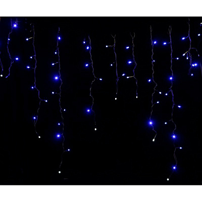 Гирлянда-штора внешняя LED 185 ламп 3 м бело-голубая