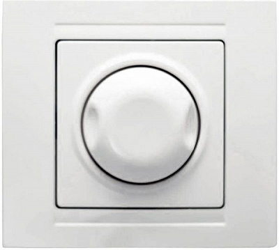 Світлорегулятор поворотний Gunsan Moderna 1000Вт IP20 білий MD 29 11 126