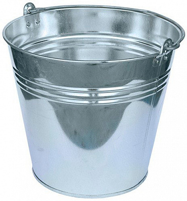 Відро без кришки Арма оцинкована сталь 12 л сірий
