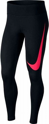 Лосины Nike W NK ESSNTL TGHT HBR AH7117-011 XS черный с розовым