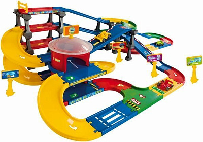 Ігровий набір Wader Мультипаркінг з дорогою Kid Cars 3D 53070