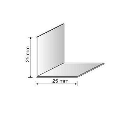 Куточок декоративний ПВХ шоколад 25x25x2750 мм