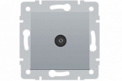 Розетка TV TV прохідна HausMark Stelo IP20 срібло 501-4388-129