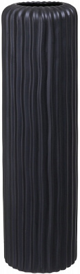 Ваза керамическая черный Киркенес 16,5х58 см