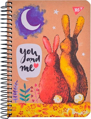 Книга для нотаток В6 120, СМИК+білила, крафт YES