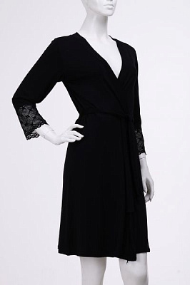 Халат Roksana Lady 274/60005 р. L черный 