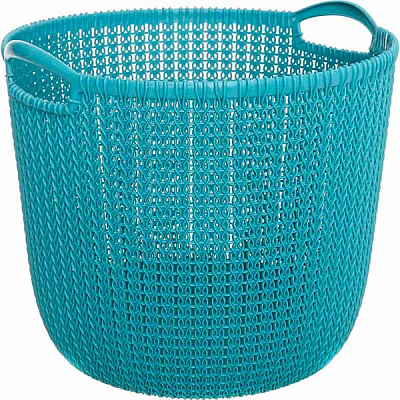 Кошик для речей Curver Knit 40x39x33 см темно-синій