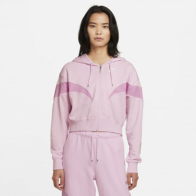 Джемпер Nike W NSW AIR FLC GX FZ HOODIE DD5447-695 р. L розовый