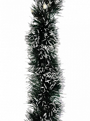 Дождик новогодний Long Dragon LD25-002 13 см 2 м зеленый/белый