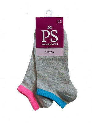 Комплект шкарпеток Premier Socks занижені з непсу р. 23-25 синій/рожевий 2 пар