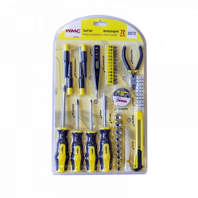 Набор ручного инструмента WMC TOOLS 1/4'' 72 шт. WT-2072