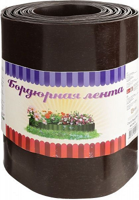 Бордюрна стрічка Geodor хвиляста 200x9000 мм коричнева