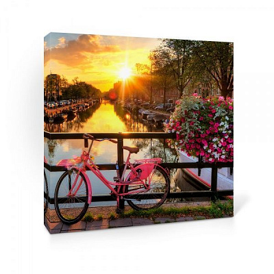 Репродукція Пейзаж міста 48x48 см