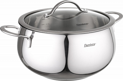 Кастрюля с крышкой Intra 6,5 л Flamberg