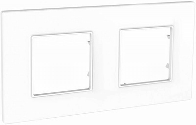 Рамка двомісна Schneider Electric Unica QUADRO універсальна білий MGU2.704.18
