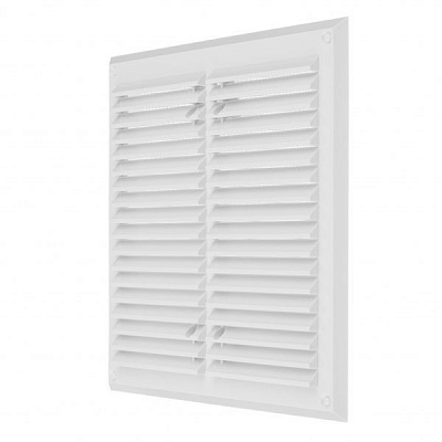 Гратка для вентиляції MiniMax з сіткою проти комах БК 215 х 215 мм (1111А) пластик білий