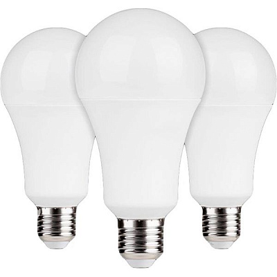 Лампа светодиодная LightMaster LB-615 3 шт./уп. 15 Вт A70 матова E27 220 В 4000 К