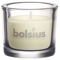 Свічка у склянці 80/92 кремова Bolsius