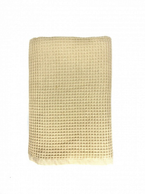 Рушник вафельний 70x140 см бежевий Ideal