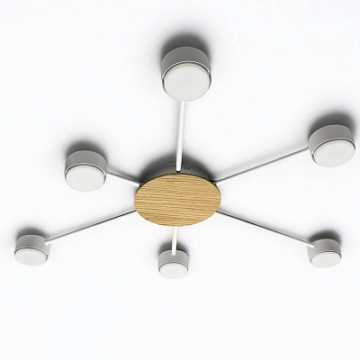 Люстра потолочная LIGHT SET SVITANOK 6xGX53 белый