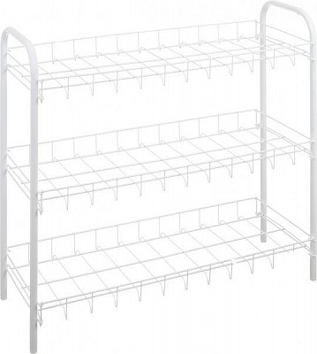 Этажерка Metaltex 3-уровневая для обуви SHOE3 230x640x590 мм / белый 