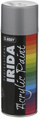 Автоемаль акрилова Irida Body 400 мл 9006 Серебриста