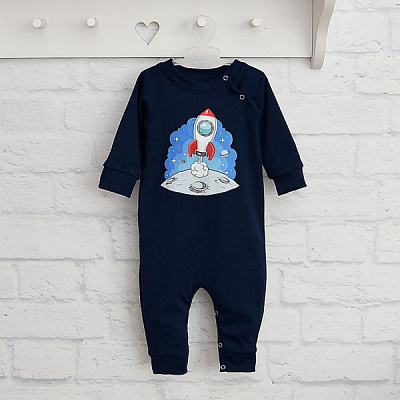 Ромпер-реглан для мальчика Blanka Космос р.92 синий 110177 