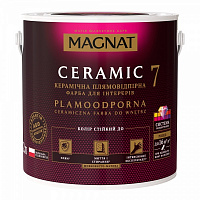 Фарба керамічна водоемульсійна Magnat Ceramic 7 шовковистий мат білий 2л 