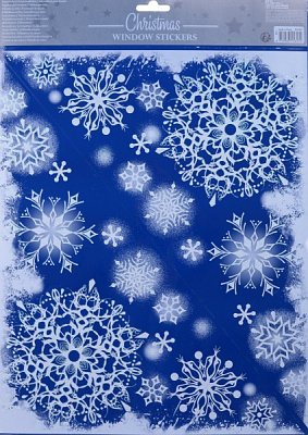 Декоративна наліпка новорічна в асортименті BCC040600 30x42 см