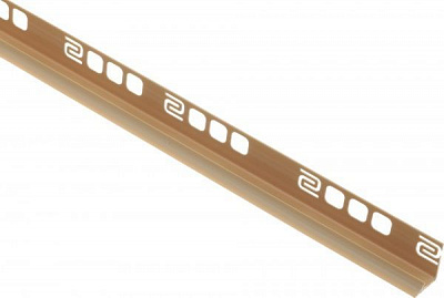 Уголок для плитки Salag внутренний 07 ПВХ 12 мм 2,5м темно-бежевый 