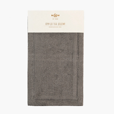 Килимок для ванної кімнати MVM Лиман 50x80 см BM-02 S Dark Gray