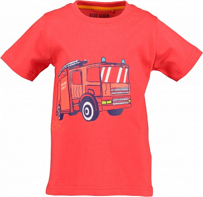 Футболка детские Blue Seven Fire Department р.122 светло-красный 802252 X * 98 