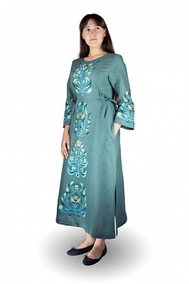 Сукня Галерея льону Тиса темно-полиновий р. 46 0080/46/1401