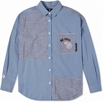 Сорочка Converse Colorblocked Button Down Shirt 10022971-494 р. S блакитний
