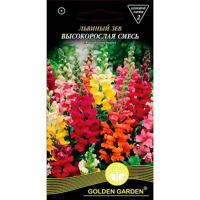 Семена Golden Garden Львиный зев Высокорослая смесь 0.3 г