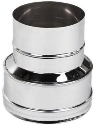 Переходник дымоходный 0,5 мм нерж Ф150-/160+ мм Versia-Lux 