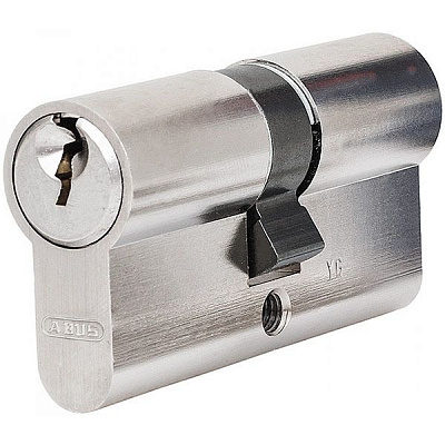Цилиндр Abus E50 30x30 ключ-ключ 60 мм матовый никель