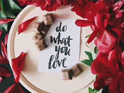 Картина по номерам Делай что ты любишь 12120-AC 40х50 см ArtCraft 